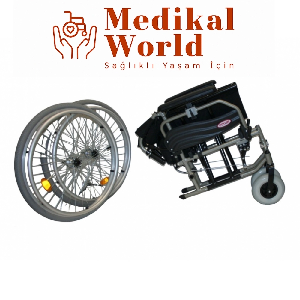 Poylin P967 Hafif Alüminyum Tekerlekli Sandalye